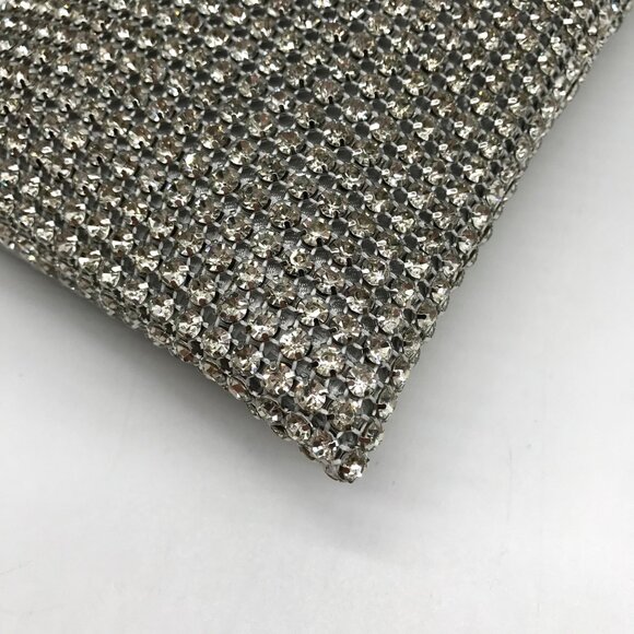 I.N.C. International Concepts Silver Mesh Prudence Convertible Clutch - Picture 9 of 10